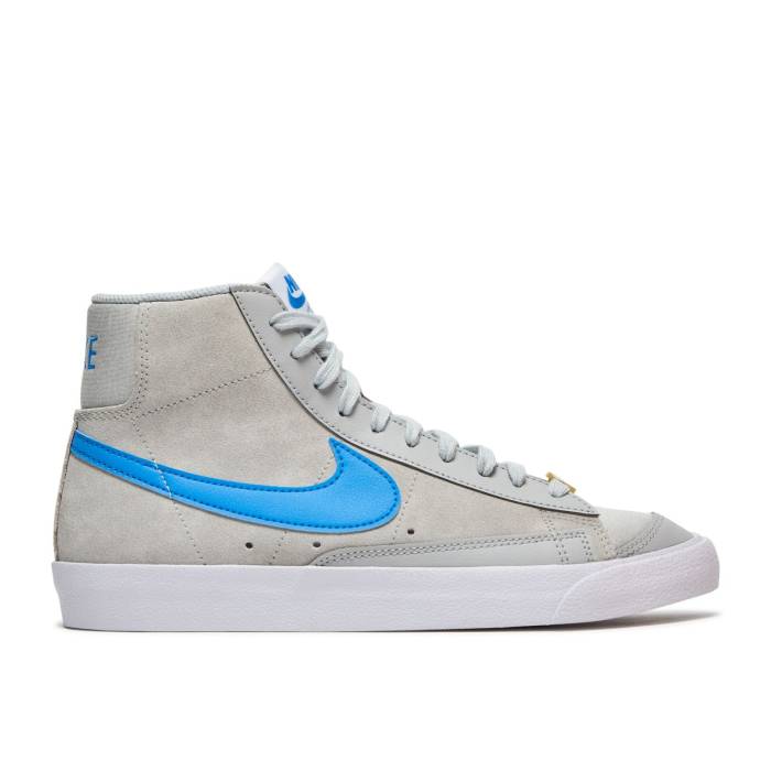 ナイキ Nike 【 Blazer Mid \u002777 \u0027Coney Island Hoops\u0027 Men Grey Fog/Light Photo Blue/White 】 ブレイザー ミッド メンズ 薄墨色 薄墨色 青碧 青碧 白いこと 白いこと