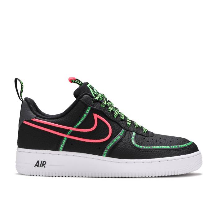 ナイキ Nike 【 Air Force 1 \u002707 Premium \u0027Worldwide Pack - Black Green Strike\u0027 Men Black/Flash Crimson/Green Strike/Black 】 Premium 割り増し金 黒いこと 黒いこと green 緑・緑であること メンズ 黒いこと 黒いこと クリムゾン green 緑・