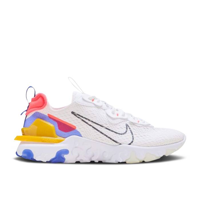 ナイキ Nike 【 Wmns React Vision \u0027White Astronomy Blue\u0027 Women Summit White/Iron Grey/Astronomy Blue 】 リアクト レディース 白いこと 白いこと 薄墨色 薄墨色 青味 青み