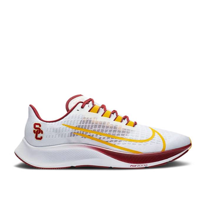 ナイキ Nike 【 Air Zoom Pegasus 37 \u0027Usc\u0027 Men White/Pure Platinum/Team Crimson/University Gold 】 望遠レンズ ペガサス メンズ 白いこと 白いこと 純然たる Platinum プラチナム Team 野球クラブ クリムゾン ゴールド スニーカー-靴-メンズ靴