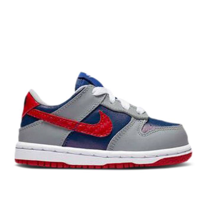 ナイキ Nike 【 Dunk Low Retro Td \u0027Samba\u0027 2020 Infant Hyper Blue/Samba/Silver 】 ダンク レトロ もの言う花 青味 青色 サンバ Silver しろがね色・しろがね色