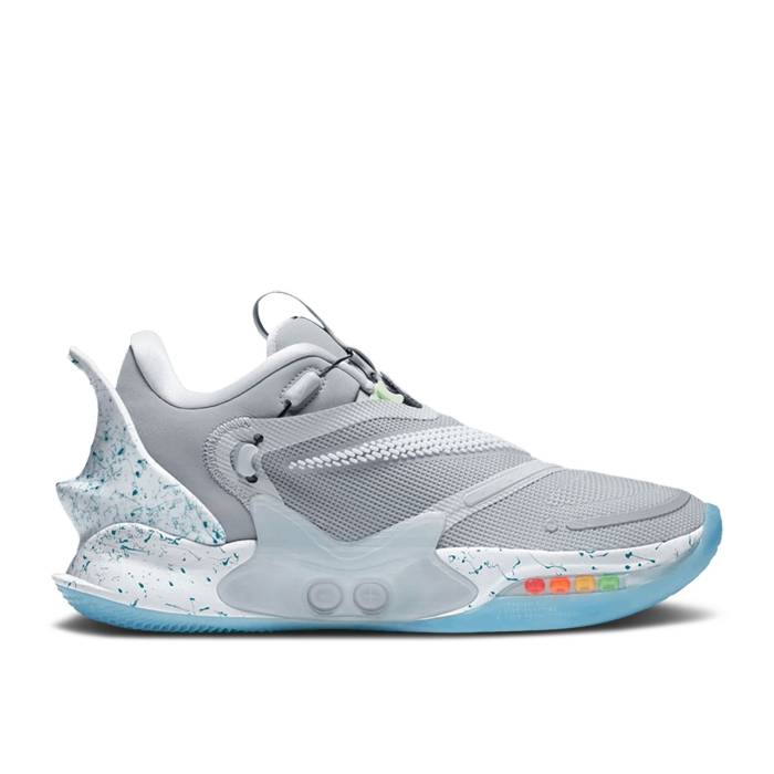 ナイキ Nike 【 Adapt Bb 2.0 \u0027 Mag\u0027 Eu Charger Men Wolf Grey/White/Light Aqua 】 アダプト メンズ 薄墨色 薄墨色 白いこと 白いこと アクア
