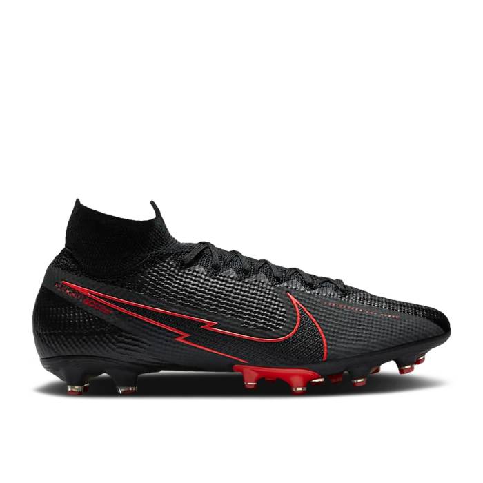 ナイキ Nike 【 Mercurial Superfly 7 Elite Ag Pro Black Chile Red Men Black/Dark Smoke Grey/Chile Red 】 エリート プロ メンズ 黒色 ブラック 灰色 グレー Red 赤・レッド