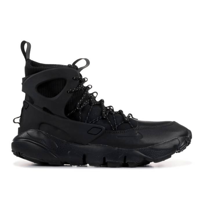ナイキ Nike 【 Wmns Air Footscape Mid \u0027Black\u0027 Women Black/Black/Summit White 】 ミッド レディース 黒いこと 黒いこと 白いこと 白いこと 靴-レディース靴-スニーカー