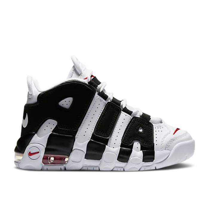 ナイキ Nike 【 Air More Uptempo Ps \u0027Bulls\u0027 Youth White/University Red/Black 】 引き上げるペース 御坊っちゃん キッズ 白いこと 白いこと Red 赤・赤いこと 黒いこと 黒いこと