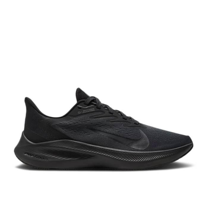 ナイキ Nike 【 Wmns Air Zoom Winflo 7 \u0027Black Anthracite\u0027 Women Black/Anthracite/Black 】 望遠レンズ レディース 黒いこと 黒いこと