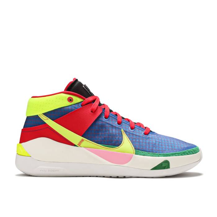 ナイキ Nike 【 Kd 13 \u0027Ny Vs. Ny\u0027 Men Sail/Game Royal/Platinum Tint/Lemon Venom 】 13 サー青少年 メンズ Game 取り組み Platinum プラチナム
