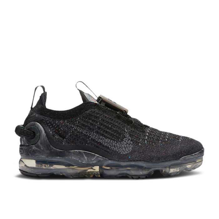 ナイキ Nike 【 Wmns Air Vapormax 2020 Flyknit \u0027Dark Grey\u0027 Women Black/Black/Dark Grey 】 飛球編み物 レディース 黒いこと 黒いこと 薄墨色 薄墨色