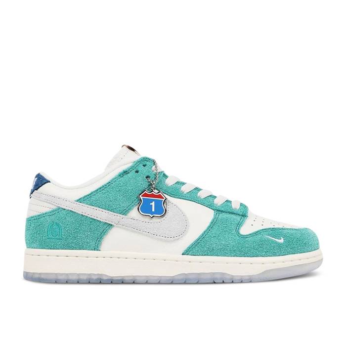 ナイキ Nike 【 Kasina X Dunk Low Road Sign Men Sail/White/Neptune Green/Industrial Blue 】 ダンク メンズ 白色 ホワイト green 緑・グリーン 青色 ブルー