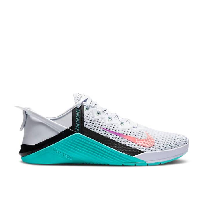 ナイキ Nike 【 Wmns Metcon 6 Flyease \u0027Grey Oracle Aqua\u0027 Women Football Grey/Oracle Aqua/Black/Flash Crimson 】 レディース 蹴球 薄墨色 薄墨色 アクア 黒いこと 黒いこと クリムゾン