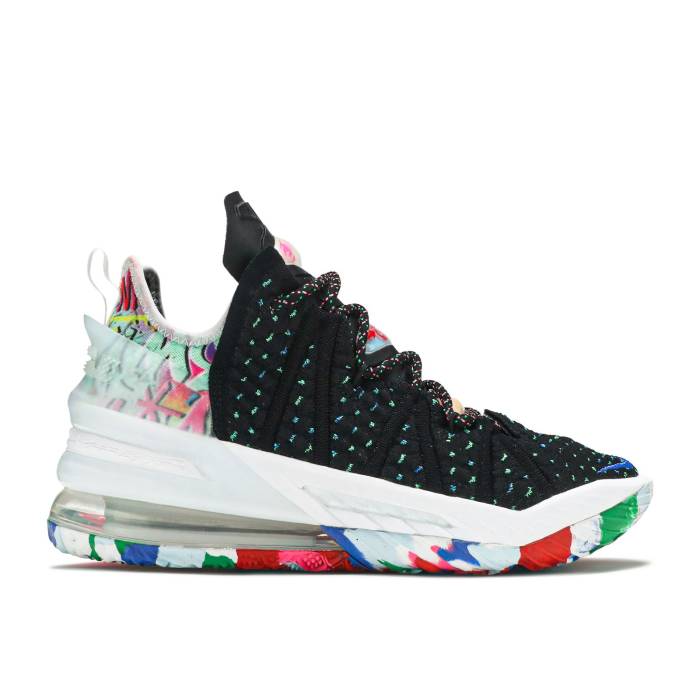 ナイキ Nike 【 Lebron 18 James Gang Men Black/Pink Blast/Multi-Color 】 Lebron レブロン メンズ 黒色 ブラック pink ピンク ブラスト