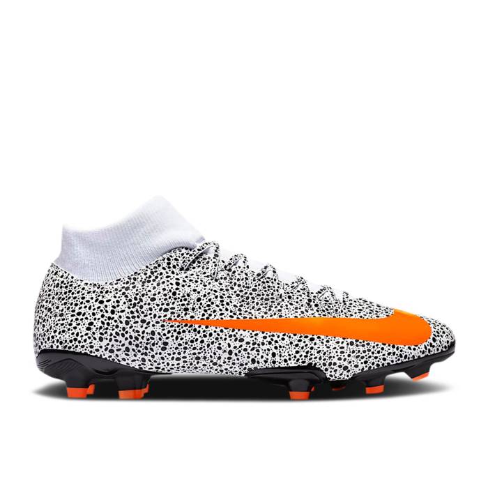 ナイキ Nike 【 Cr7 X Mercurial Superfly 7 Academy Mg afari Men White/Black/Total Orange 】 アカデミー メンズ 白色 ホワイト 黒色 ブラック orange 橙・オレンジ