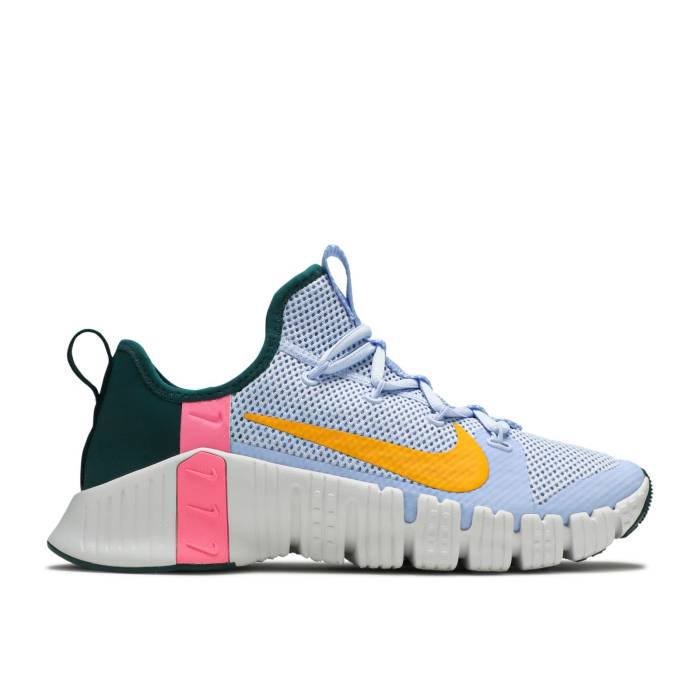 ナイキ Nike 【 Wmns Free Metcon 3 \u0027Light Marine\u0027 Women Light Marine/University Gold/Pink Blast 】 無償性 レディース ゴールド pink さくら色 ブラジャー同盟罷工