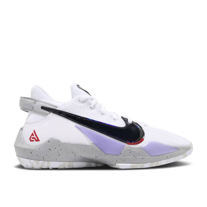 ナイキ Nike 【 Zoom Freak 2 Gs 'White Cement' Youth White/Black/Gym Red/Cement Grey 】 ズーム ジュニア キッズ 白色 ホワイト 黒色 ブラック Red 赤・レッド 灰色・シメント 灰色 グレー｜スニケス