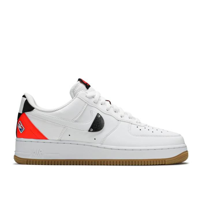 ナイキ Nike 【 Nba X Air Force 1 \u002707 Lv8 \u0027White Bright Crimson\u0027 Men White/Bright Crimson/Black/White 】 メンズ 白いこと 白いこと クリムゾン 黒いこと 黒いこと