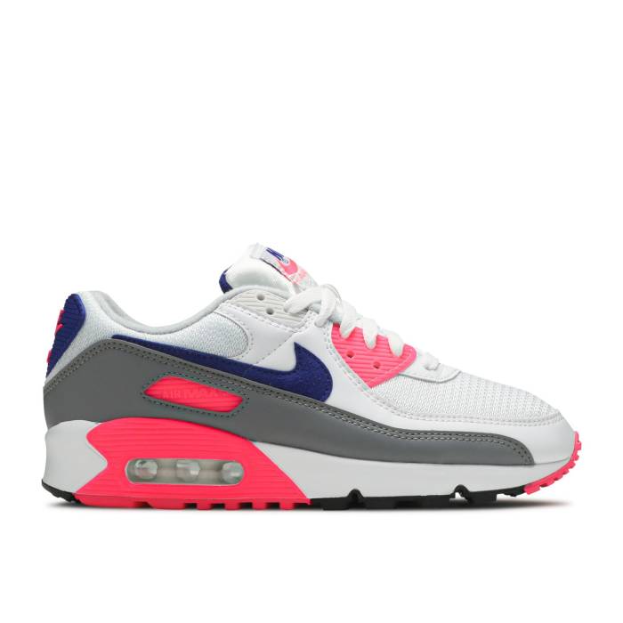 ナイキ Nike 【 Wmns Air Max 90 \u0027Pink Concord\u0027 Women White/Vast Grey/Concord/Pink Blast 】 マックス レディース 白いこと 白いこと 薄墨色 薄墨色 調和・コン吊りひも pink さくら色 ブラジャー同盟罷工