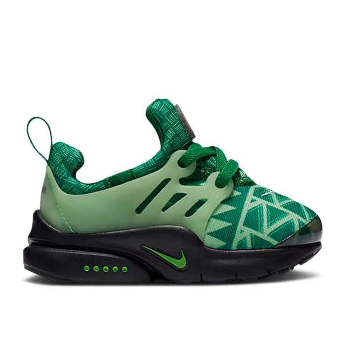 ナイキ Nike 【 Air Presto Td 'Naija' Infant Pine Green/Black/White/Green Strike 】 プレスト ベビー green 緑・グリーン 黒色 ブラック 白色 ホワイト ストライク｜スニケス