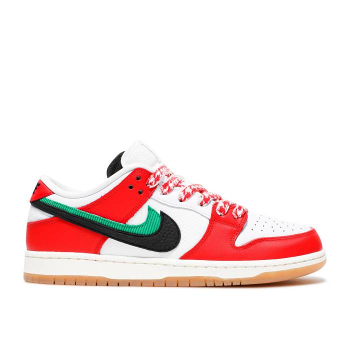 ナイキ Nike 【 Frame Skate X Dunk Low Sb Habibi Men Chile Red/White/Lucky Green/Black 】 Skate スケート ダンク エスビー メンズ Red 赤・レッド 白色 ホワイト green 緑・グリーン 黒色 ブラック