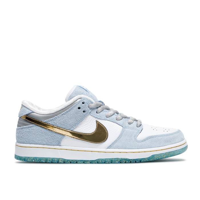 ナイキ Nike 【 Sean Cliver X Dunk Low Sb Holiday Special Men White/Psychic Blue/Metallic Gold 】 ダンク エスビー メンズ 白色 ホワイト 青色 ブルー ゴールド