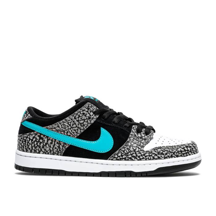 ナイキ Nike 【 Dunk Low Pro Sb \u0027Atmos Elephant\u0027 Men Medium Grey/Black/White/Clear Jade 】 ダンク 労働者階級 エスビー メンズ 薄墨色 薄墨色 黒いこと 黒いこと 白いこと 白いこと 翡翆・ジェード
