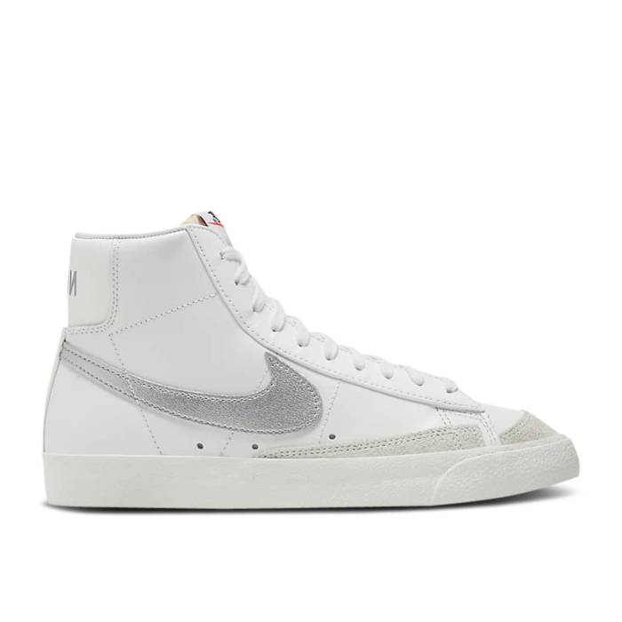 ナイキ Nike 【 Wmns Blazer Mid \u002777 \u0027White Silver Metallic\u0027 Women Summit White/Summit White/Summit White/Metallic Silver 】 ブレイザー ミッド Silver しろがね色・しろがね色 レディース 白いこと 白いこと Silver しろがね色・しろがね色 靴-スニーカー-レディース靴