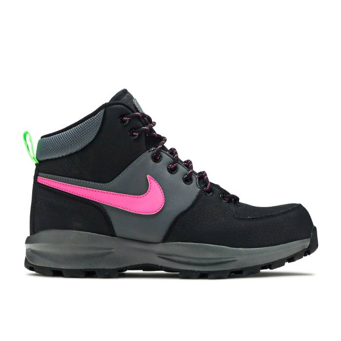 ナイキ Nike 【 Manoa Leather Se \u0027Black Active Fuschia\u0027 Men Black/Iron Grey/White/Active Fuchsia 】 マノア なめし革 メンズ 黒いこと 黒いこと 薄墨色 薄墨色 白いこと 白いこと