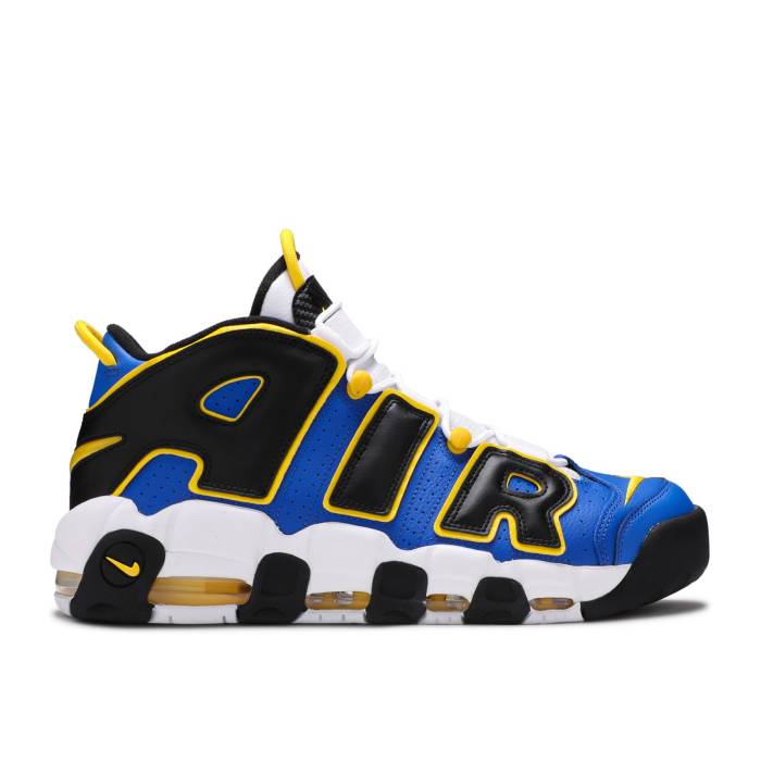 ナイキ Nike 【 Air More Uptempo Peace, Love, And Basketball Men Game Royal/Black/White/Speed Yellow 】 アップテンポ メンズ Game ゲーム 黒色 ブラック 白色 ホワイト Speed スピード yellow 黄色・イエロー