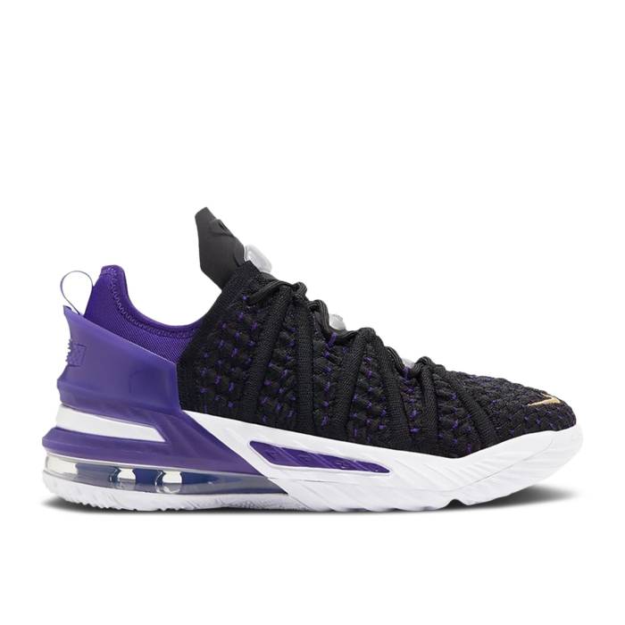 ナイキ Nike 【 Lebron 18 Gs 'Lakers' Youth Black/Metallic Gold/Court Purple/White 】 Lebron レブロン ジュニア キッズ 黒色 ブラック ゴールド コート Purple 紫・パープル 白色 ホワイト