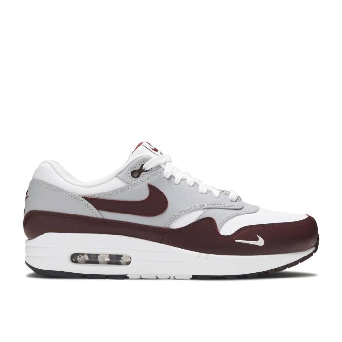 ナイキ Nike 【 Air Max 1 Premium \u0027Mystic Dates\u0027 Men White/Mystic Dates/Wolf Grey/Black 】 マックス Premium 割り増し金 メンズ 白いこと 白いこと 薄墨色 薄墨色 黒いこと 黒いこと