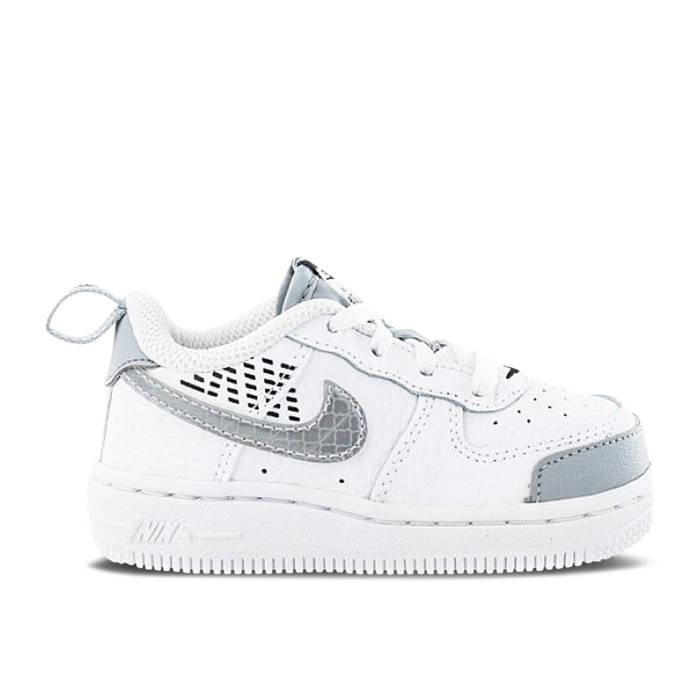 ナイキ Nike 【 Air Force 1 Lv8 2 Td 'White Wolf Grey' Infant White/Wolf Grey 】 ベビー 白色 ホワイト 灰色 グレー｜スニケス