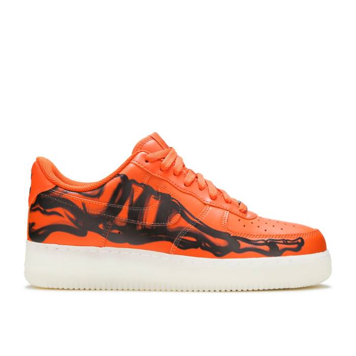 ナイキ Nike 【 Air Force 1 Low \u0027Orange Skeleton\u0027 Men Starfish/White/Black 】 メンズ 白いこと 白いこと 黒いこと 黒いこと