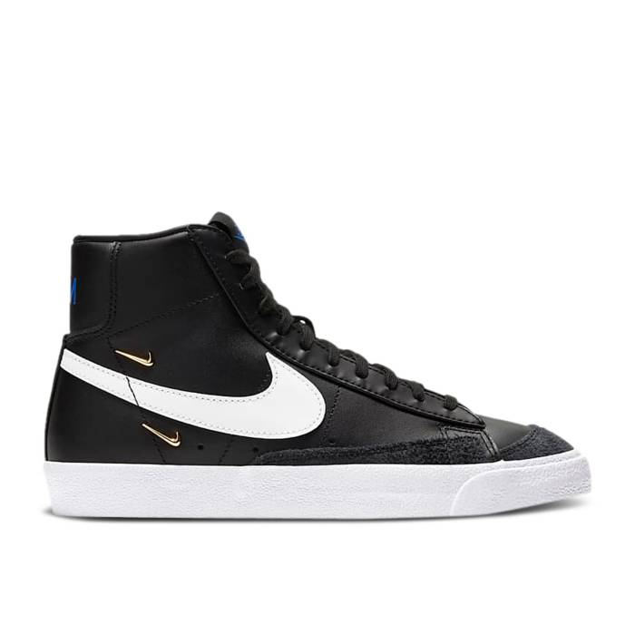 ナイキ Nike 【 Wmns Blazer Mid \u002777 Se \u0027Sisterhood - Black Metallic Gold\u0027 Women Black/Hyper Royal/White/White 】 ブレイザー ミッド 黒いこと 黒いこと レディース 黒いこと 黒いこと 白いこと 白いこと