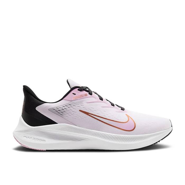 ナイキ Nike 【 Wmns Air Zoom Winflo 7 \u0027Light Arctic Pink\u0027 Women Light Violet/Light Arctic Pink/Black/Metallic Copper 】 望遠レンズ レディース 紫・相撲取り草 pink サクラ色 黒いこと 黒いこと 銅色 コッパー