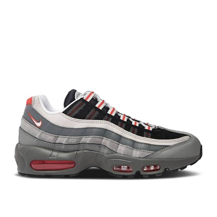 ナイキ Nike 【 Air Max 95 Essential Particle Grey Track Red Men Particle Grey/Track Red/Black/White 】 マックス 灰色 グレー トラック メンズ 灰色 グレー トラック Red 赤・レッド 黒色 ブラック 白色 ホワイト