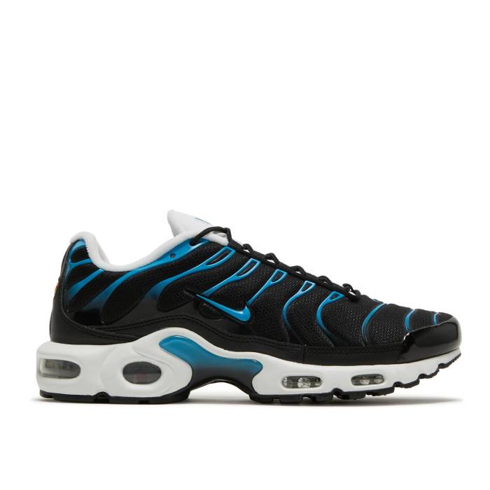 ナイキ Nike 【 Air Max Plus \u0027Black Laser Blue\u0027 Men Black/Laser Blue/White 】 マックス Laser レーザ メンズ 黒いこと 黒いこと Laser レーザ 青碧 青碧 白いこと 白いこと