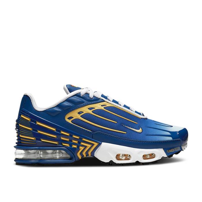 ナイキ Nike 【 Air Max Plus 3 Gs 'Deep Royal Topaz Gold' Youth Deep Royal/White/Topaz Gold 】 マックス ジュニア キッズ ディープ 白色 ホワイト ゴールド｜スニケス 39,065円