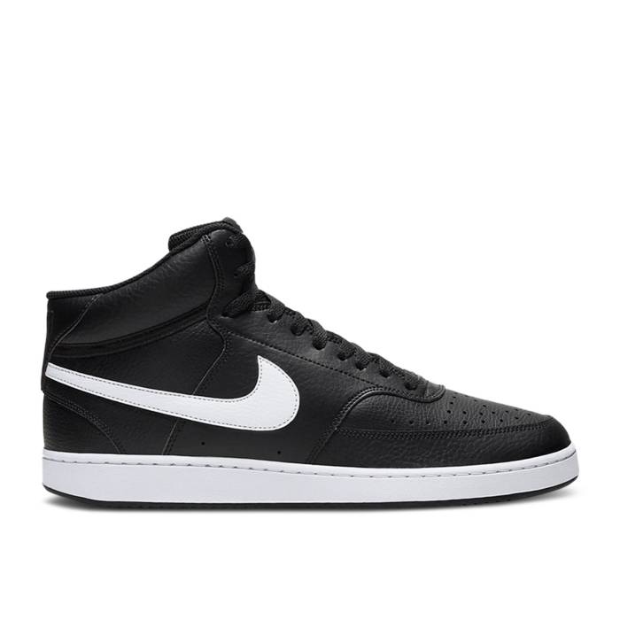 ナイキ Nike 【 Court Vision Mid 'Black White' Men Black/White 】 コート ミッド メンズ 黒色 ブラック 白色 ホワイト