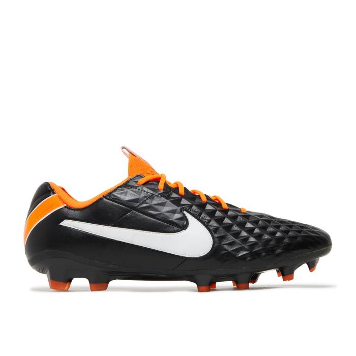 ナイキ Nike 【 Tiempo Legend 8 Elite Fg Black Total Orange Men Black/White/Total Orange 】 Tiempo ティエンポ Legend レジェンド エリート メンズ 黒色 ブラック 白色 ホワイト orange 橙・オレンジ
