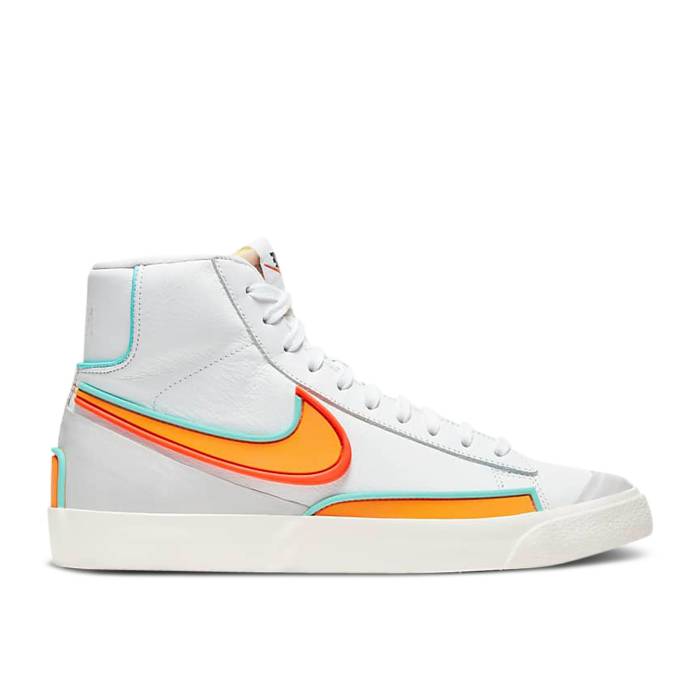 ナイキ Nike 【 Wmns Blazer Mid \u002777 \u0027Inifinite Kumquat\u0027 Women White/Aurora Green/Bright Crimson/Kumquat 】 ブレイザー ミッド レディース 白いこと 白いこと green 緑・緑であること クリムゾン