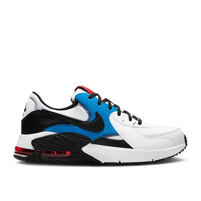 ナイキ Nike 【 Air Max Excee \u0027White Photo Blue\u0027 Men White/University Red/Light Photo Blue/Black 】 マックス メンズ 白いこと 白いこと Red 赤・赤いこと 青味 青色 黒いこと 黒いこと