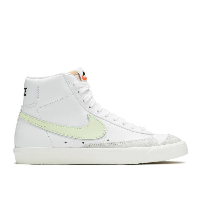 ナイキ Nike 【 Wmns Blazer Mid \u002777 \u0027Barely Volt\u0027 Women White/White/Total Orange/Barely Volt 】 ブレイザー ミッド レディース 白いこと 白いこと orange 橙・オレンジ色