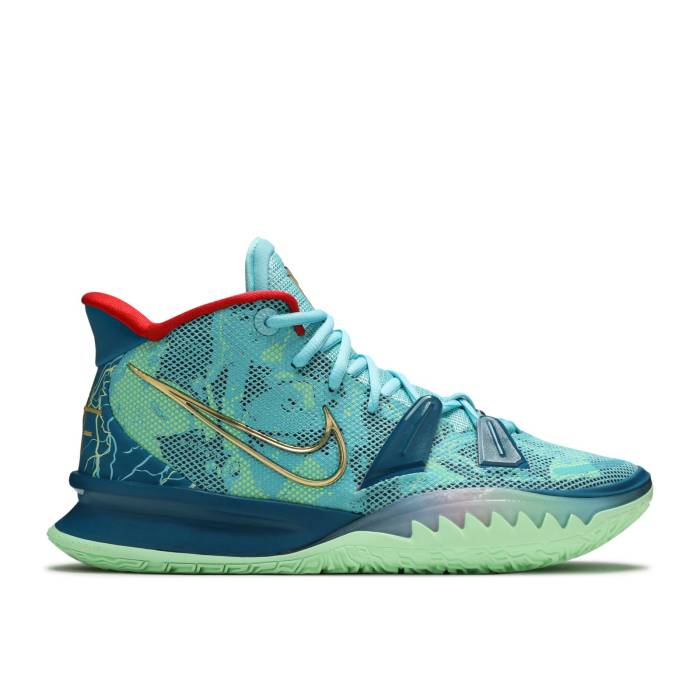 ナイキ Nike 【 Kyrie 7 Preheat pecial Fx Men Bleached Aqua/Metallic Gold/Green Abyss 】 Kyrie カイリー メンズ アクア ゴールド green 緑・グリーン