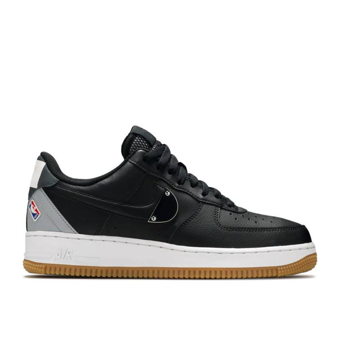 ナイキ Nike 【 Nba X Air Force 1 \u002707 Lv8 \u0027Black Wolf Grey\u0027 Men Black/Wolf Grey/Dark Grey/Black 】 メンズ 黒いこと 黒いこと 薄墨色 薄墨色