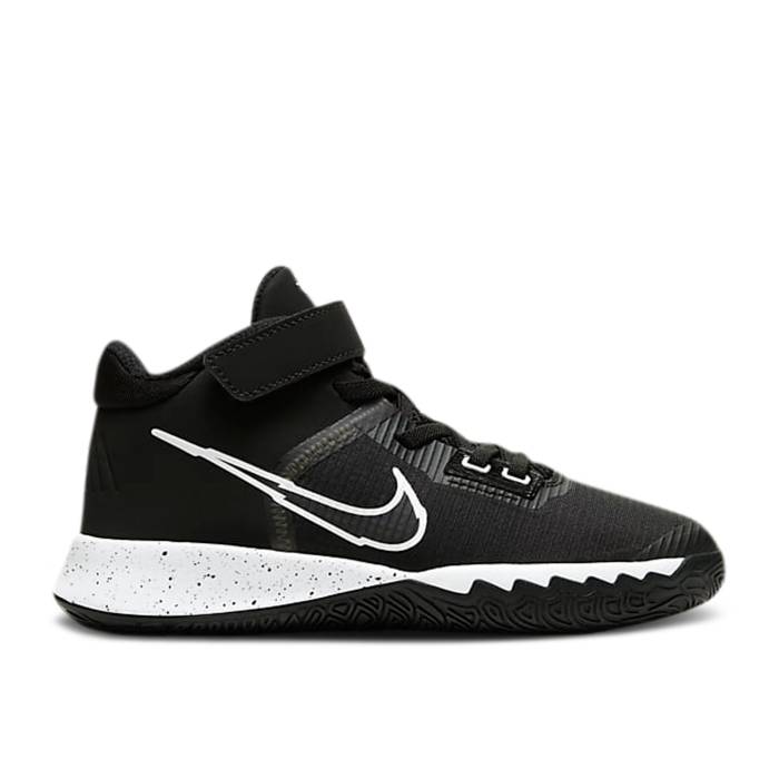 ナイキ Nike 【 Kyrie Flytrap 4 Ps \u0027Black White\u0027 Youth Black/Metallic Silver/White 】 Kyrie カイリー 飛行一回り 御坊っちゃん キッズ 黒いこと 黒いこと Silver しろがね色・しろがね色 白いこと 白いこと