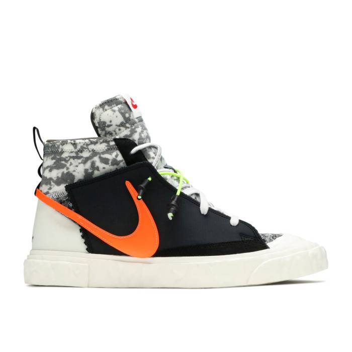 ナイキ Nike 【 Readymade X Blazer Mid \u0027Black Camo\u0027 Men Black/Vast Grey/Volt/Total Orange 】 ブレイザー ミッド メンズ 黒いこと 黒いこと 薄墨色 薄墨色 orange 橙・オレンジ色