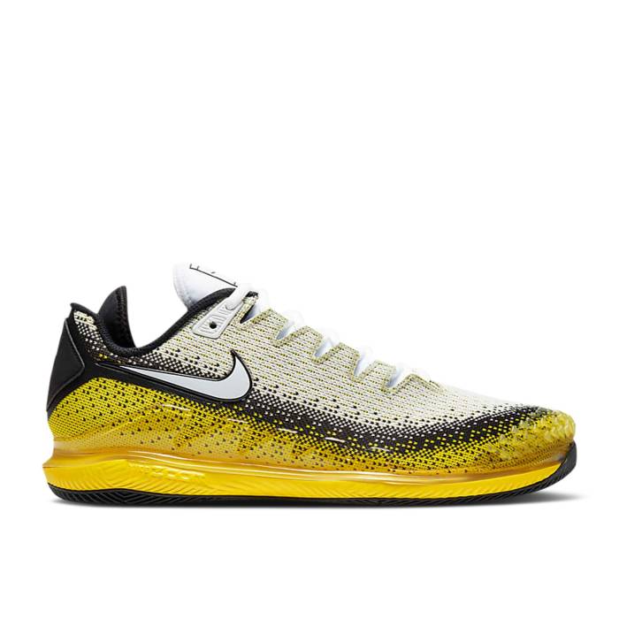 ナイキ Nike 【 Court Air Zoom Vapor X Knit \u0027Speed Yellow\u0027 Men Speed Yellow/White/Black 】 厚地の外套 望遠レンズ 編み物 メンズ Speed 素早さ yellow 黄味がかった・黄色 白いこと 白いこと 黒いこと 黒いこと