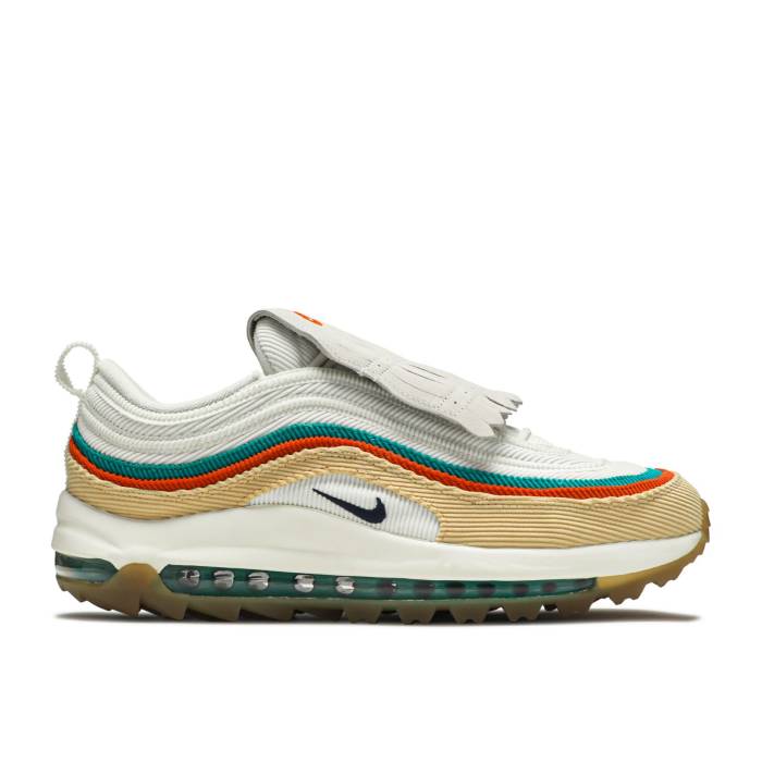 ナイキ Nike 【 Air Max 97 Golf Nrg \u0027Lucky And Good\u0027 Men Celestial Gold/Sail/Neptune Green/Obsidian 】 マックス golf ゴルフ メンズ ゴールド green 緑・緑であること