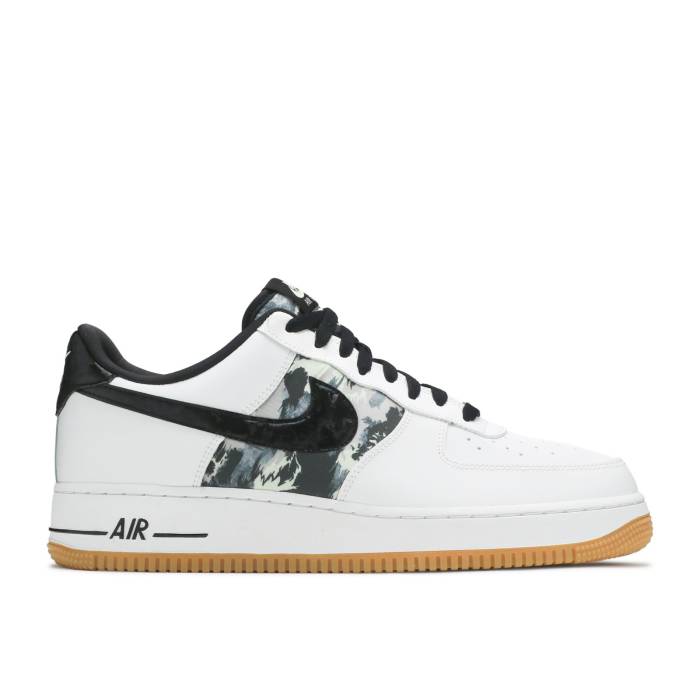 ナイキ Nike 【 Air Force 1 \u002707 Lv8 \u0027Pacific Northwest Camo\u0027 Men White/Gum Light Brown/Sequoia/Black 】 メンズ 白いこと 白いこと 赤銅色 赤銅色 黒いこと 黒いこと