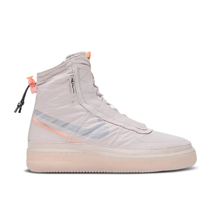 ナイキ Nike 【 Wmns Air Force 1 High Shell \u0027Platinum Violet\u0027 Women Platinum Violet/Hyper Crimson/Seaweed/Metallic Silver 】 ご機嫌 shell 甲殻 レディース Platinum プラチナム 紫・相撲取り草 クリムゾン Silver しろがね色・シ