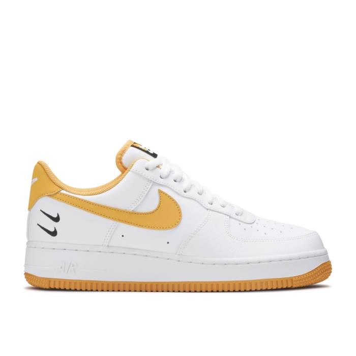 ナイキ Nike 【 Air Force 1 \u002707 Lv8 \u0027Double Swoosh - White Light Ginger\u0027 Men White/Black/Light Ginger 】 Swoosh スウッシュ・スウォッシュ 白いこと 白いこと メンズ 白いこと 白いこと 黒いこと 黒いこと